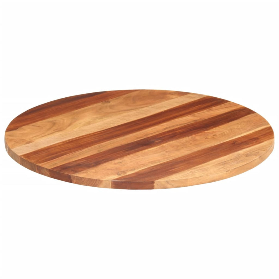 Tafelblad rond 25-27 mm 80 cm massief acaciahout