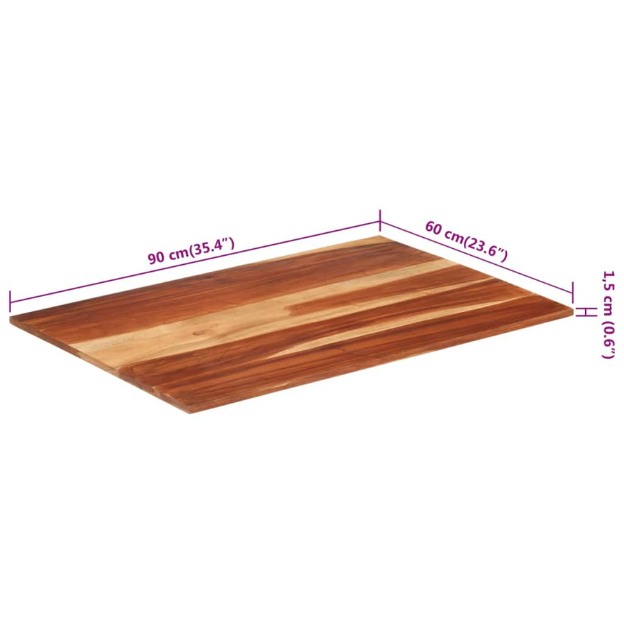 Tafelblad 5-6 Mm 60X90 Cm Massief Sheeshamhout 60 x 90 cm 15-16 mm massief sheesham hout