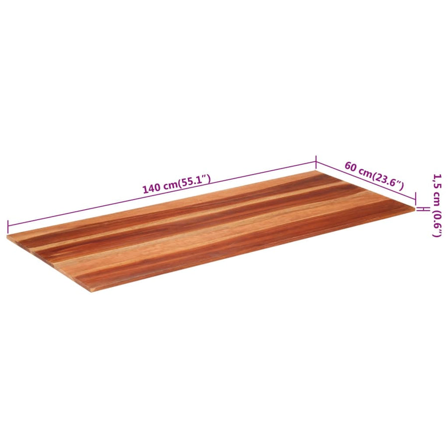 Tafelblad 5-6 Mm 60X40 Cm Massief Sheeshamhout 60 x 140 cm 15-16 mm massief sheesham hout