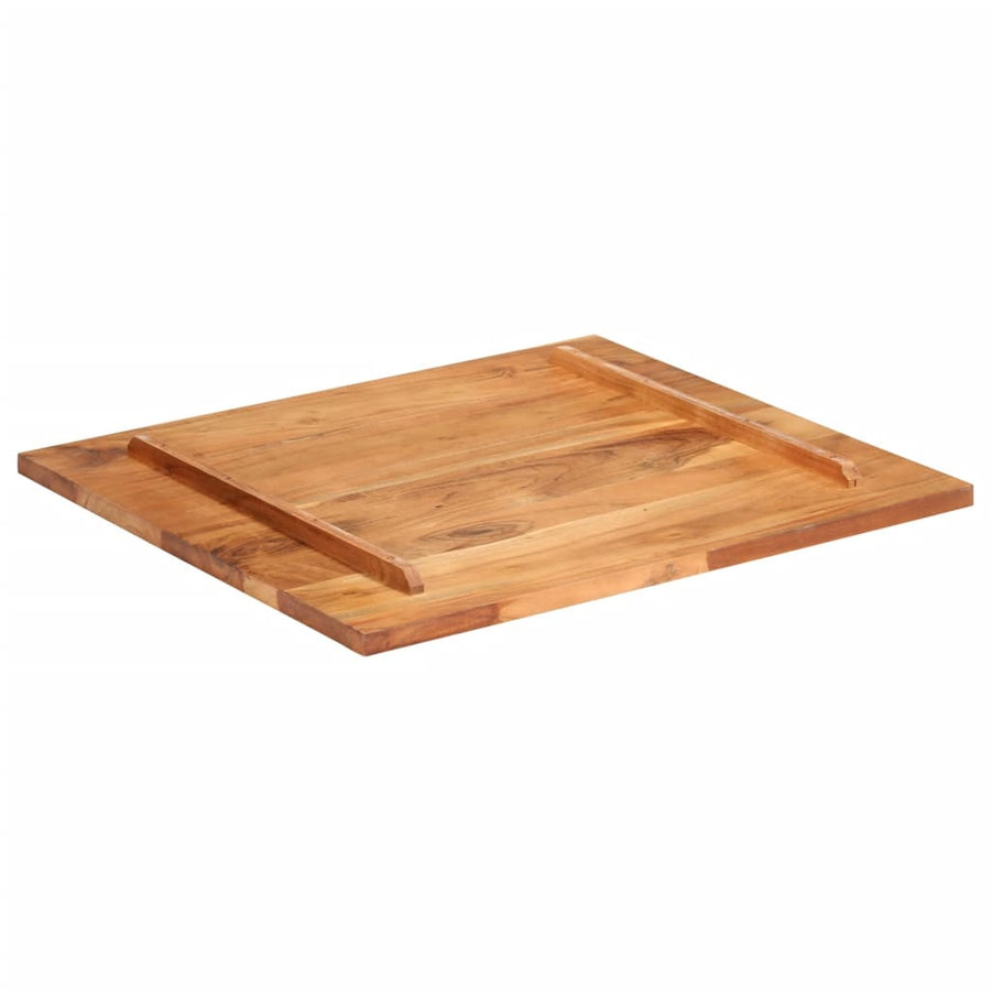 Tafelblad 25-27 Mm 70X80 Cm Massief Sheeshamhout 70 x 80 cm 25-27 mm massief sheesham hout