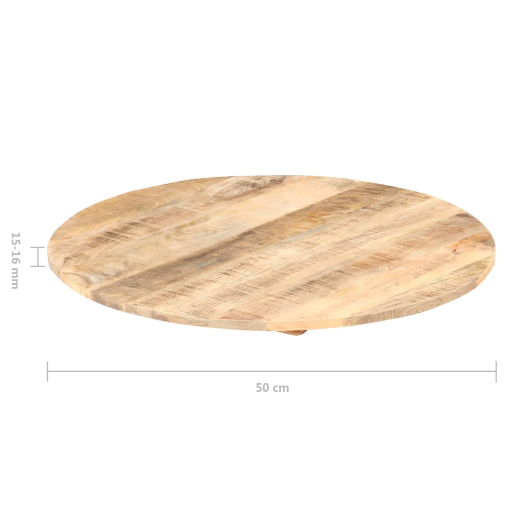 Tafelblad Rond 5-6 Mm 50 Cm 50 cm 15-16 mm massief mangohout