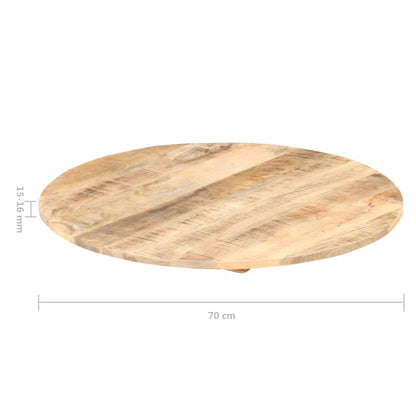 Tafelblad Rond 5-6 Mm 70 Cm 70 cm 15-16 mm massief mangohout