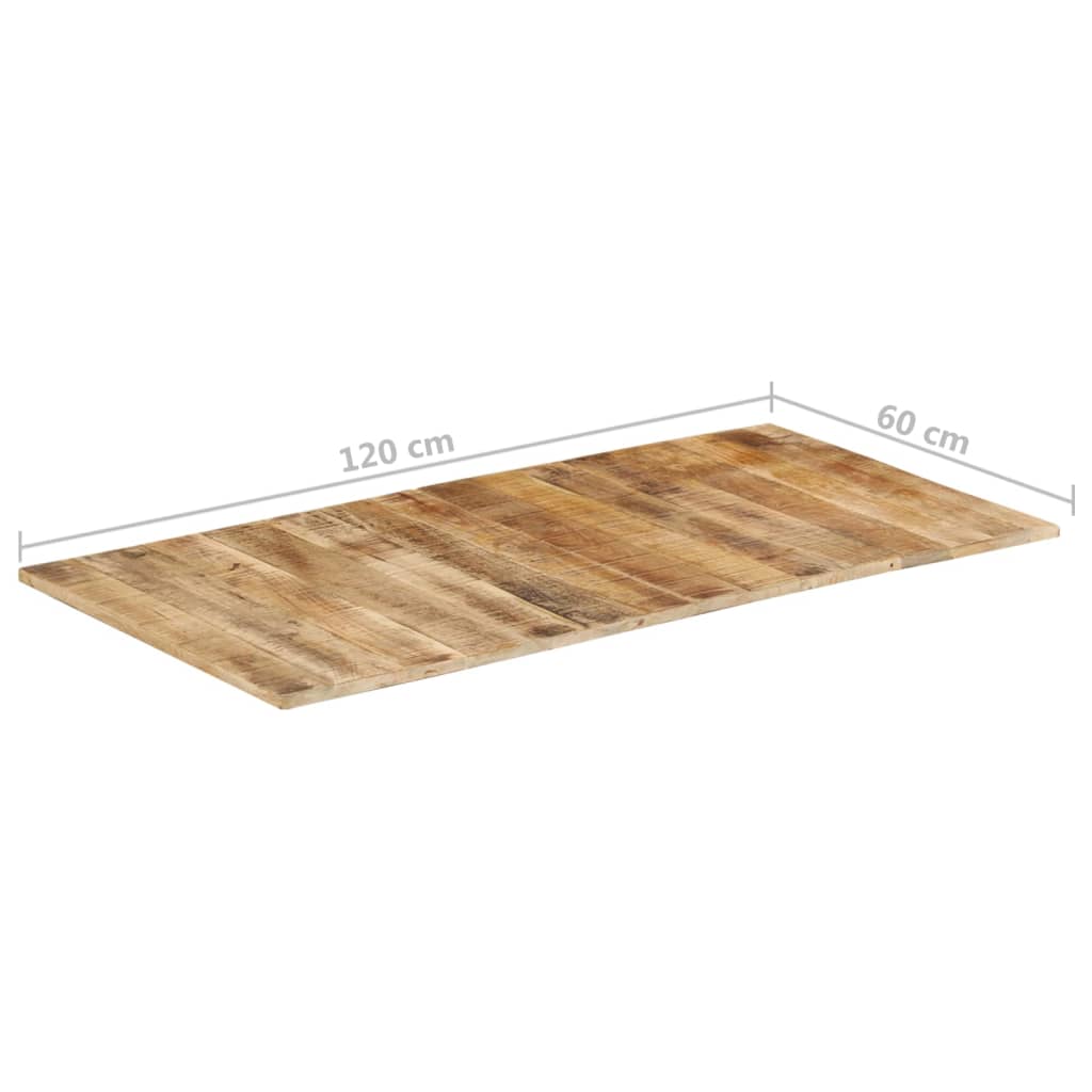 Tafelblad 15-16 Mm 120X60 Cm 120 x 60 cm 15-16 mm massief mangohout