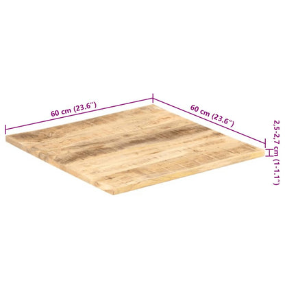 Tafelblad 25-27 Mm 60X60 Cm 60 x 60 cm 25-27 mm massief mangohout