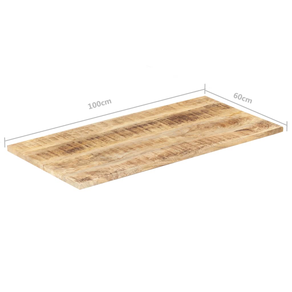 Tafelblad 25-27 mm 100x60 cm massief mangohout
