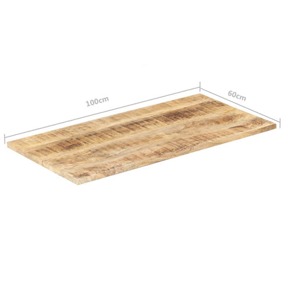Tafelblad 25-27 mm 100x60 cm massief mangohout