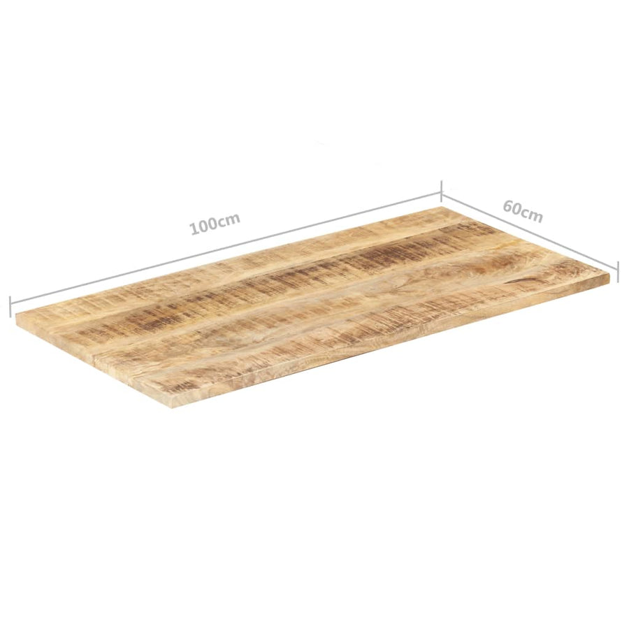 Tafelblad 25-27 mm 100x60 cm massief mangohout