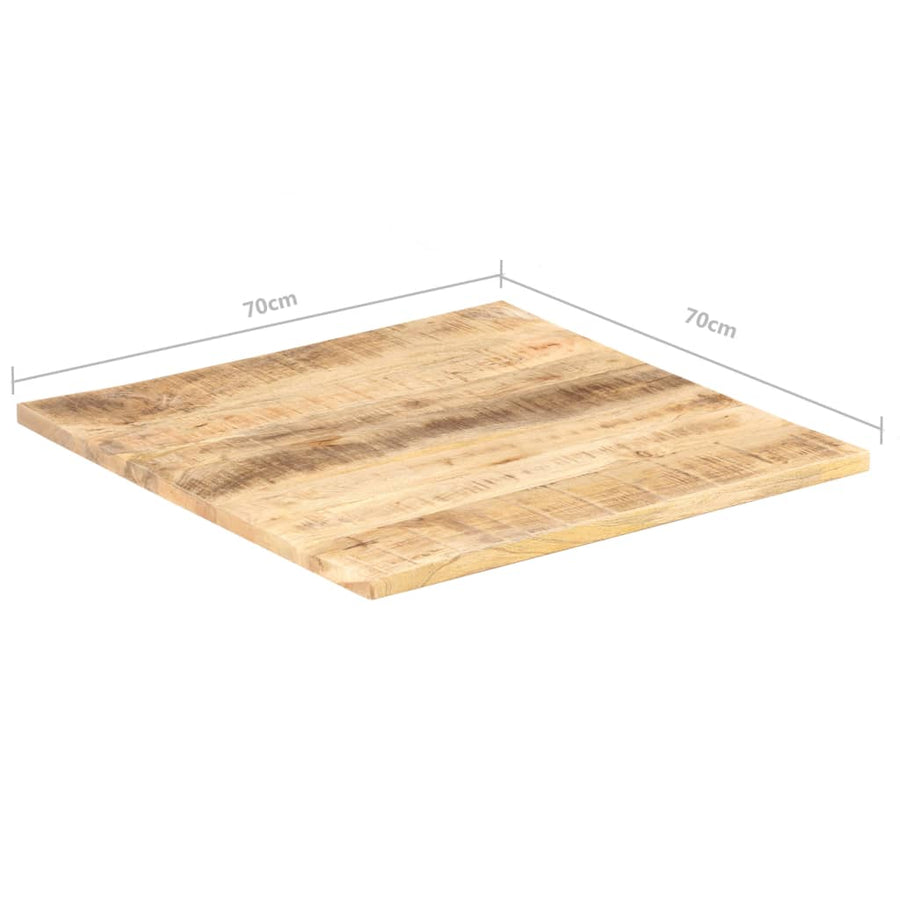 Tafelblad 25-27 Mm 70X70 Cm 70 x 70 cm 25-27 mm massief mangohout