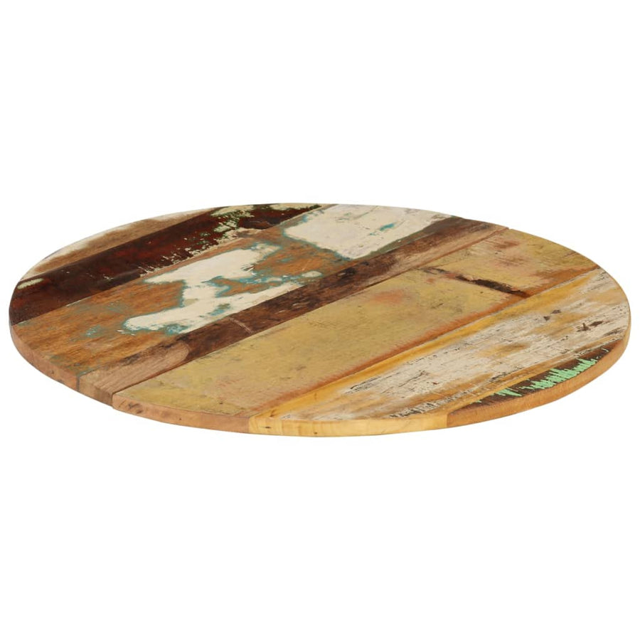 Tafelblad Rond 5-6 Mm 60 Cm 1 60 cm 15-16 mm massief gerecycled hout