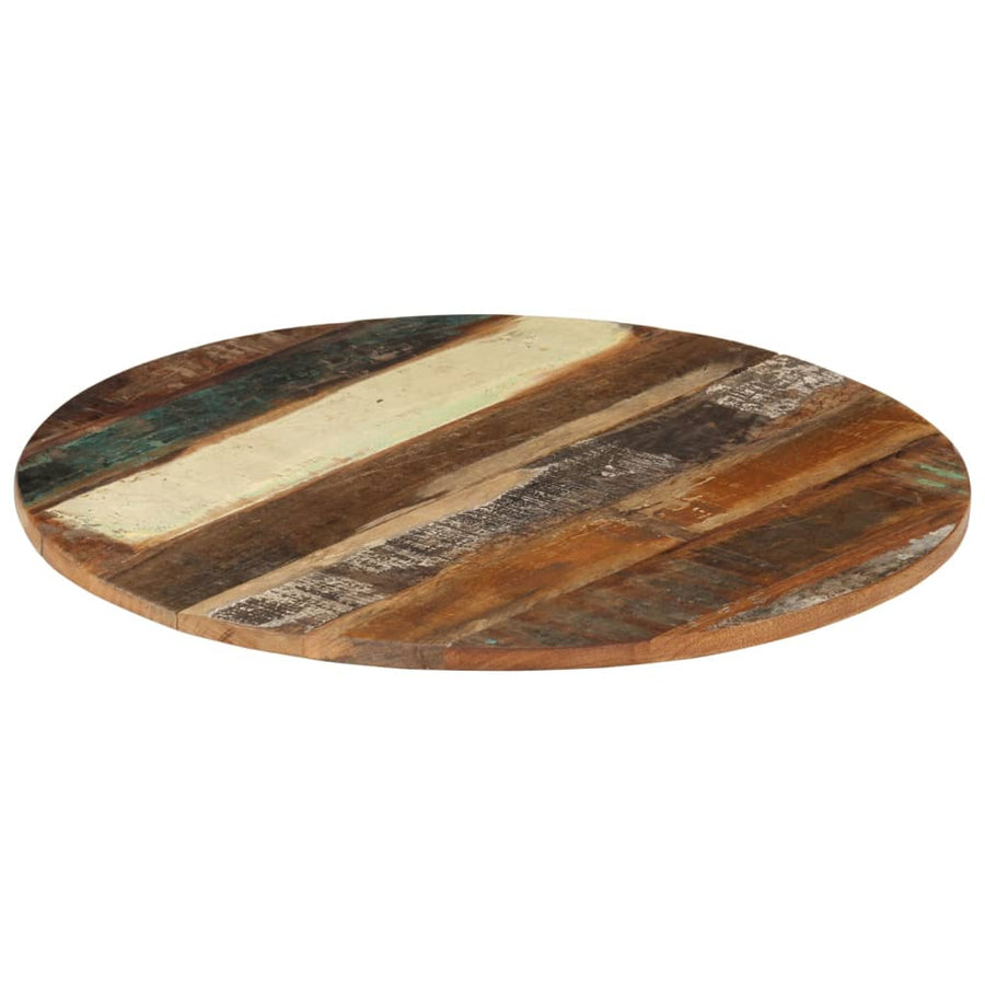 Tafelblad Rond 5-6 Mm 60 Cm 1 60 cm 15-16 mm massief gerecycled hout