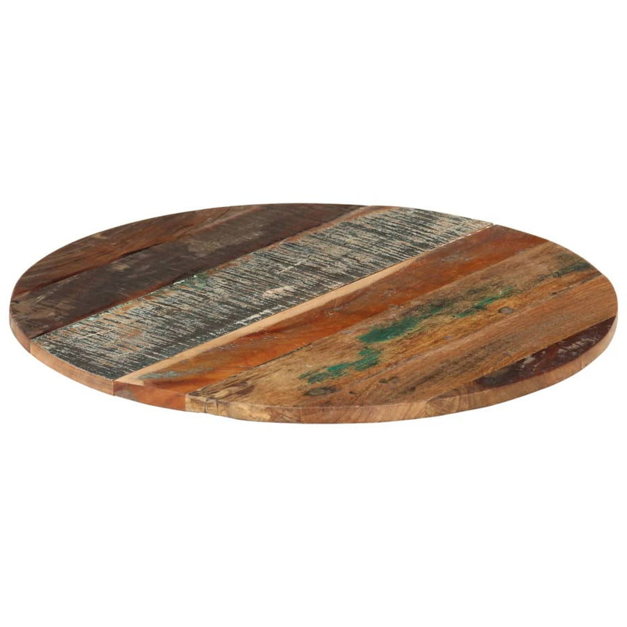 Tafelblad Rond 5-6 Mm 60 Cm 1 60 cm 15-16 mm massief gerecycled hout