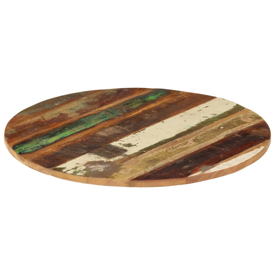 Tafelblad Rond 5-6 Mm 60 Cm 1 60 cm 15-16 mm massief gerecycled hout