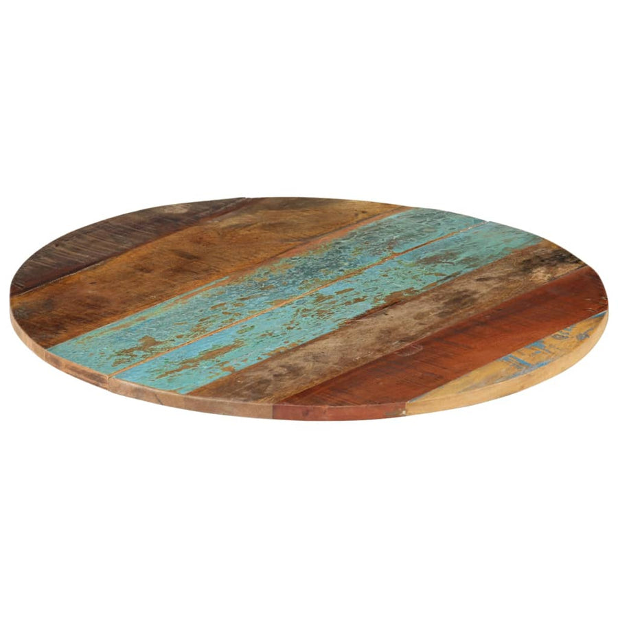 Tafelblad Rond 5-6 Mm 60 Cm 1 60 cm 15-16 mm massief gerecycled hout