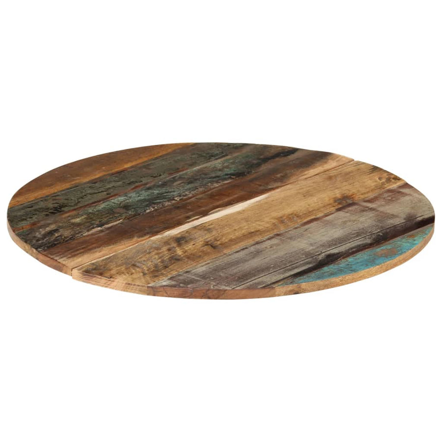 Tafelblad Rond 5-6 Mm 70 Cm 70 cm 15-16 mm massief gerecycled hout