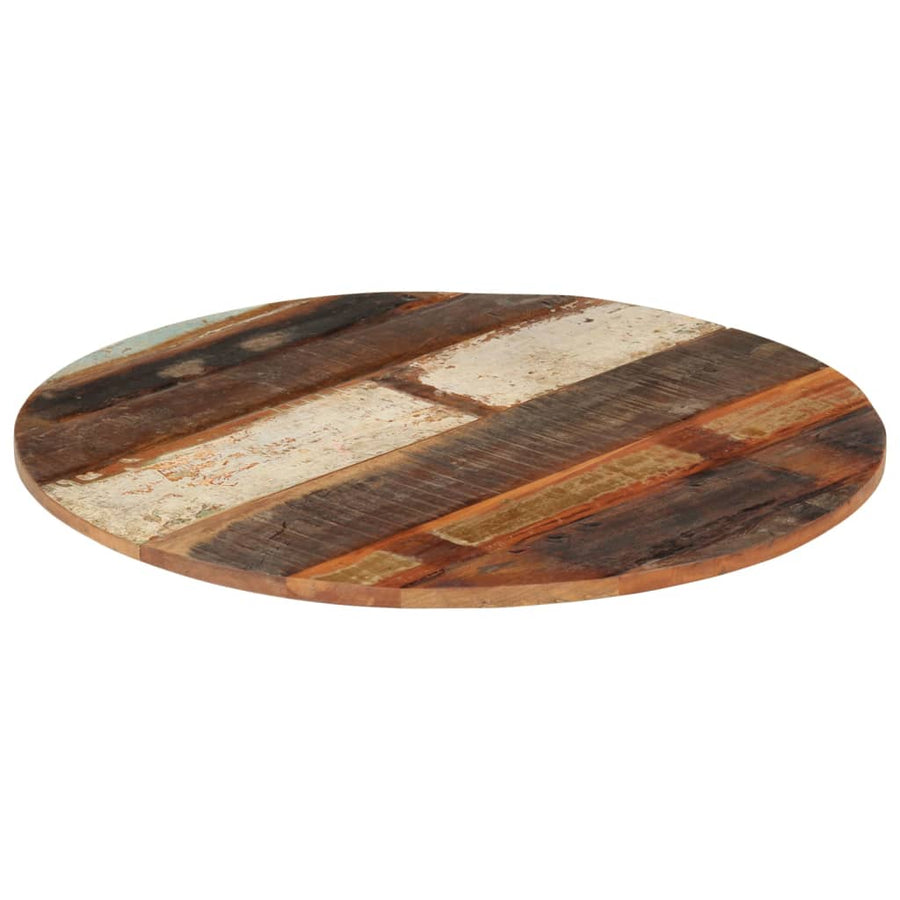 Tafelblad Rond 5-6 Mm 70 Cm 70 cm 15-16 mm massief gerecycled hout