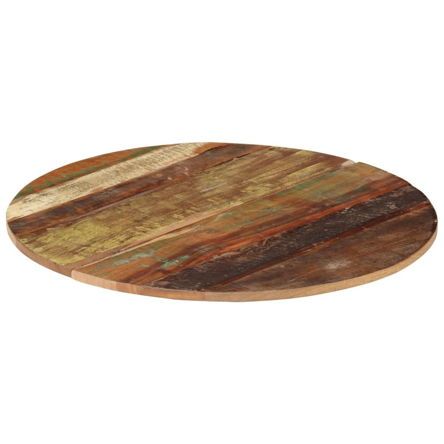 Tafelblad Rond 5-6 Mm 70 Cm 70 cm 15-16 mm massief gerecycled hout