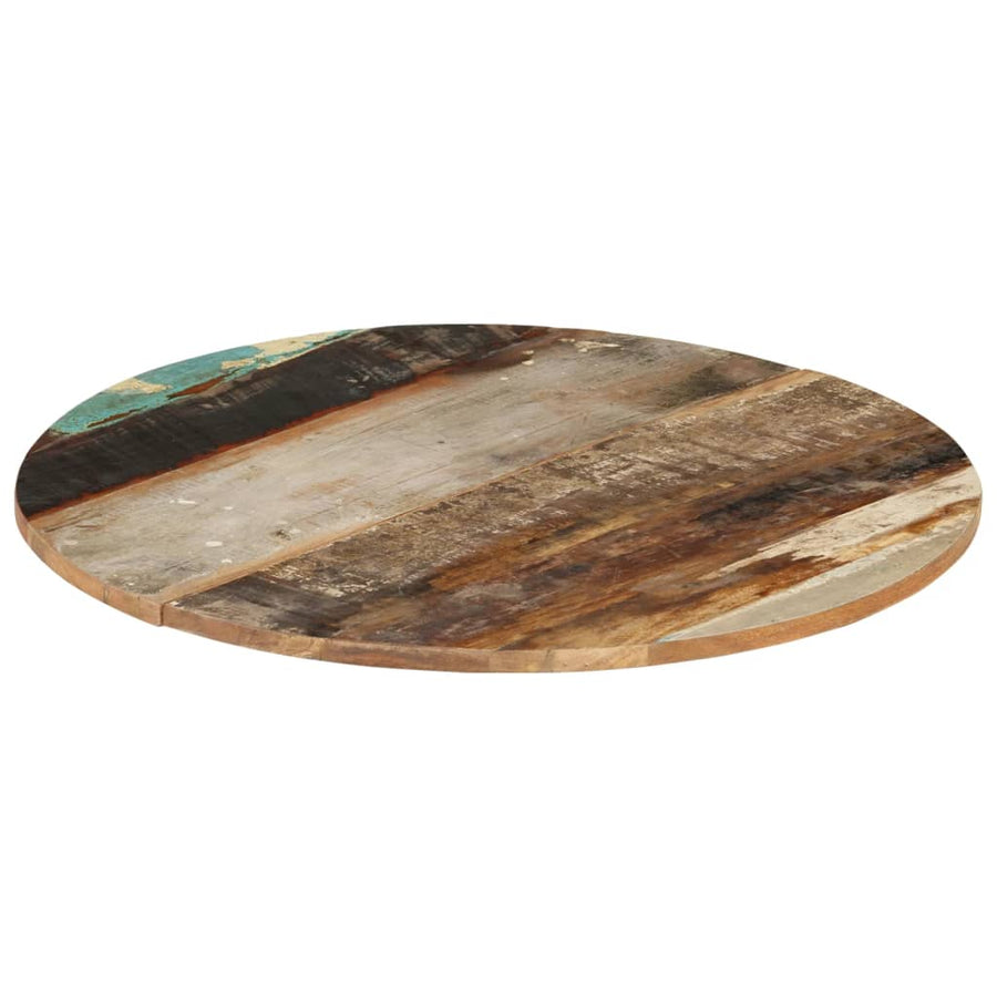 Tafelblad Rond 5-6 Mm 70 Cm 70 cm 15-16 mm massief gerecycled hout