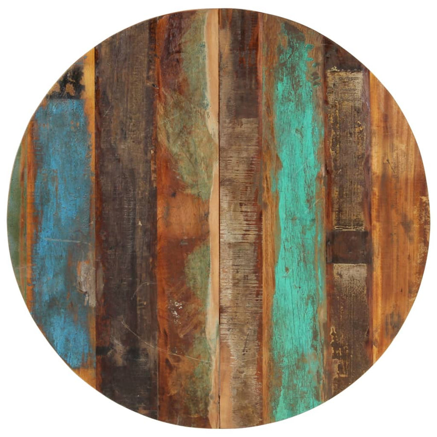 Tafelblad Rond 5-6 Mm 80 Cm 80 cm 15-16 mm massief gerecycled hout