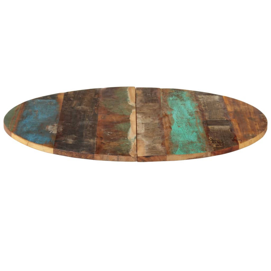 Tafelblad Rond 5-6 Mm 80 Cm 80 cm 15-16 mm massief gerecycled hout