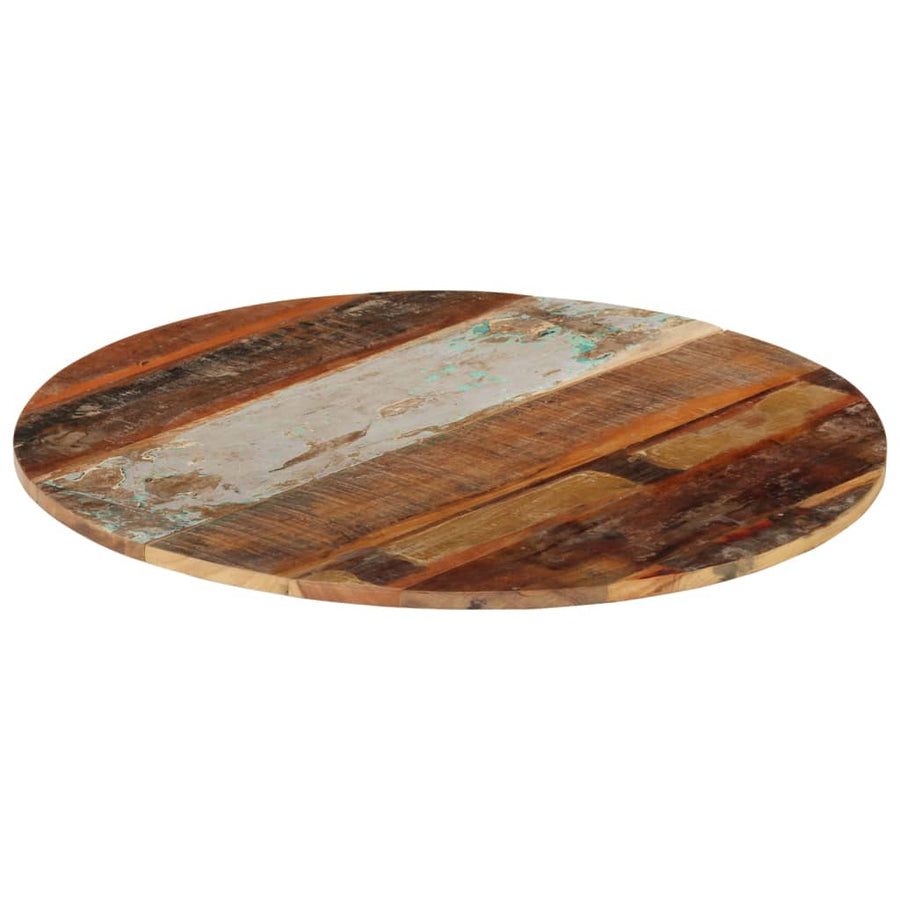 Tafelblad Rond 5-6 Mm 80 Cm 80 cm 15-16 mm massief gerecycled hout