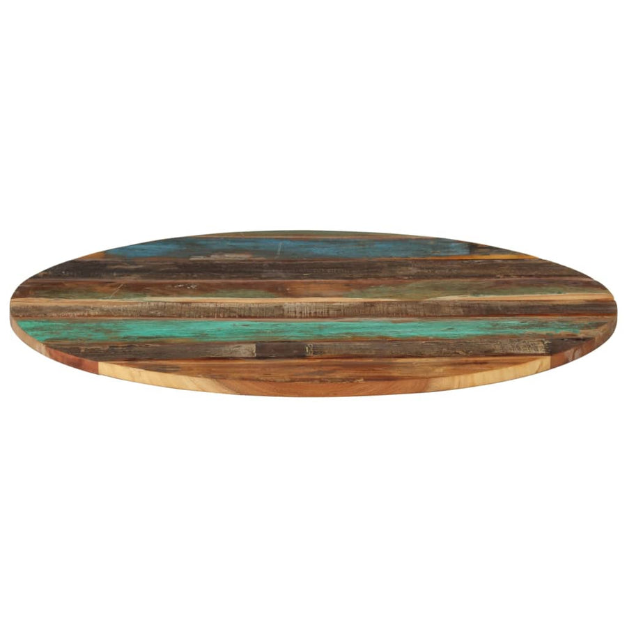 Tafelblad Rond 5-6 Mm 80 Cm 80 cm 15-16 mm massief gerecycled hout