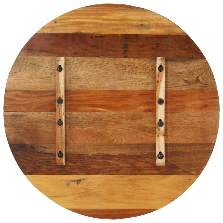 Tafelblad Rond 5-6 Mm 80 Cm 80 cm 15-16 mm massief gerecycled hout