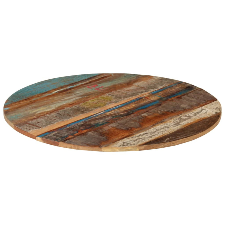 Tafelblad Rond 5-6 Mm 80 Cm 80 cm 15-16 mm massief gerecycled hout