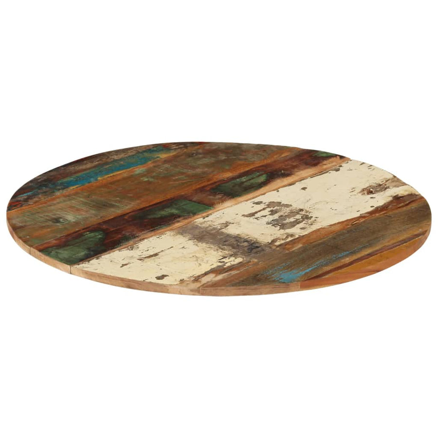 Tafelblad Rond 5-6 Mm 80 Cm 80 cm 15-16 mm massief gerecycled hout