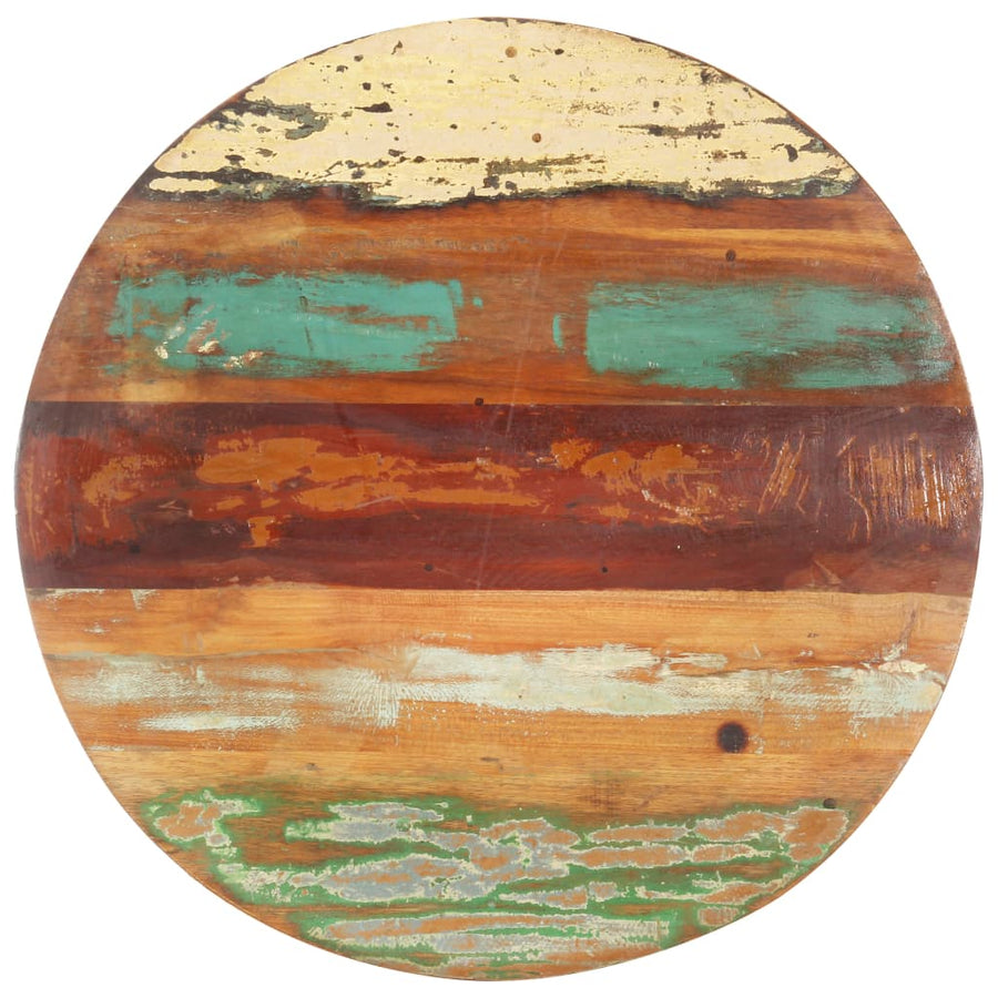 Tafelblad Rond 25-27 Mm 40 Cm Massief Gerecycled Hout 1 40 cm 25-27 mm