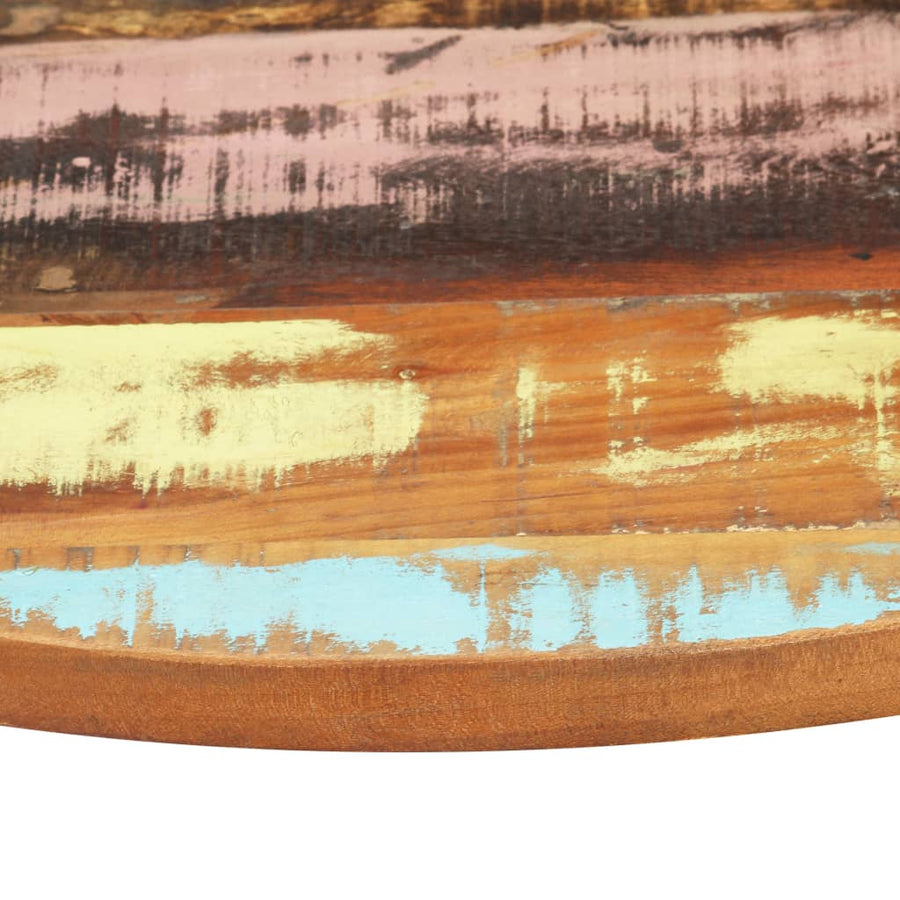 Tafelblad Rond 25-27 Mm 40 Cm Massief Gerecycled Hout 1 40 cm 25-27 mm