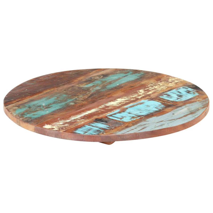 Tafelblad Rond 25-27 Mm 40 Cm Massief Gerecycled Hout 1 40 cm 25-27 mm