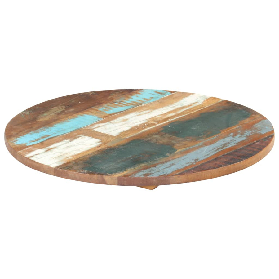 Tafelblad Rond 25-27 Mm 50 Cm Massief Gerecycled Hout 1 50 cm 25-27 mm