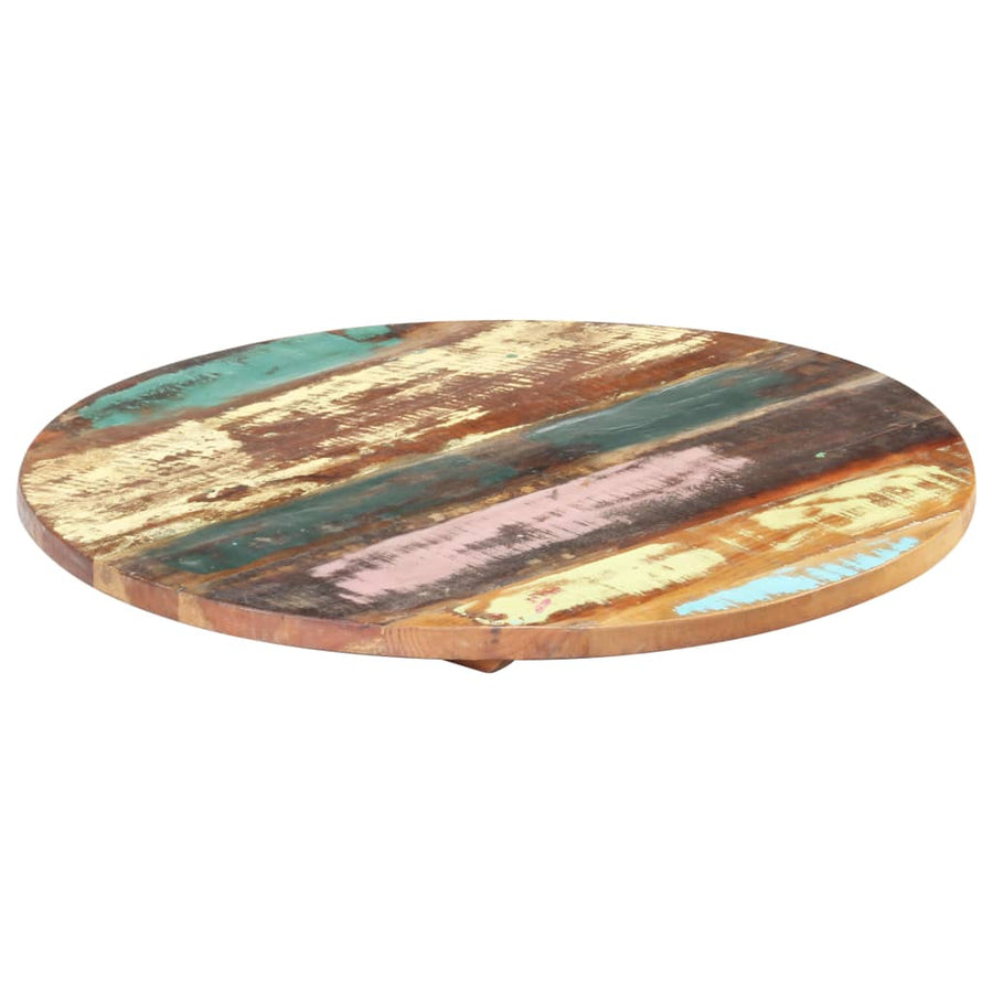 Tafelblad Rond 25-27 Mm 50 Cm Massief Gerecycled Hout 1 50 cm 25-27 mm