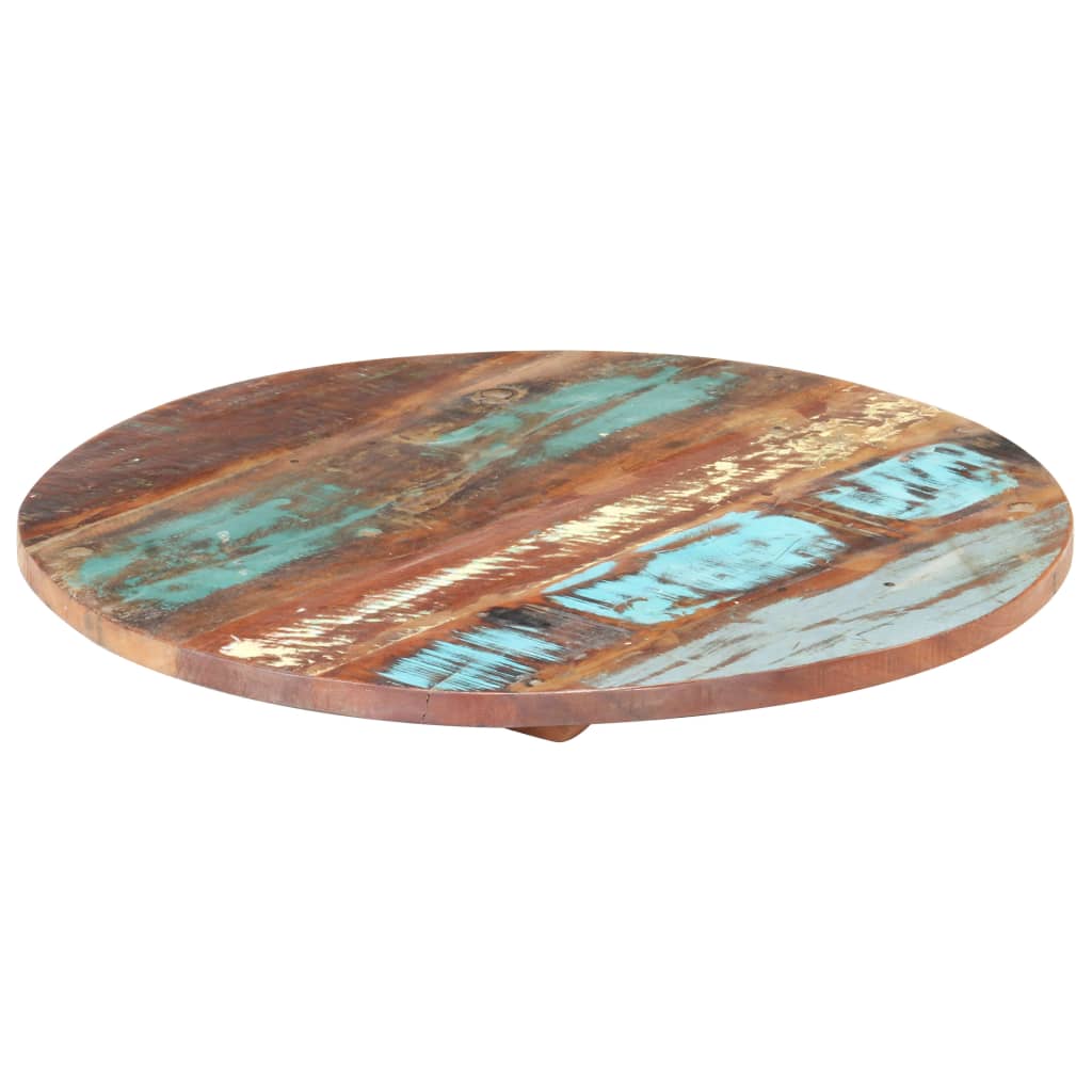 Tafelblad Rond 25-27 Mm 50 Cm Massief Gerecycled Hout 1 50 cm 25-27 mm