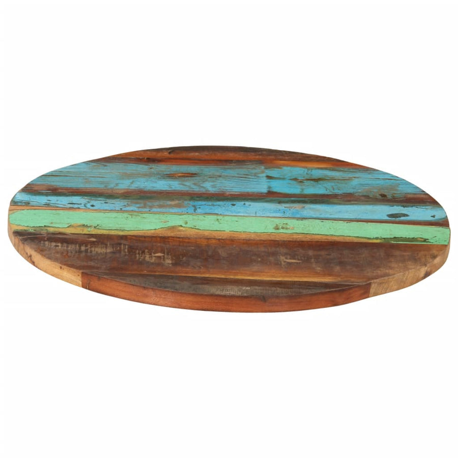 Tafelblad Rond 25-27 Mm 60 Cm Massief Gerecycled Hout 1 60 cm 25-27 mm