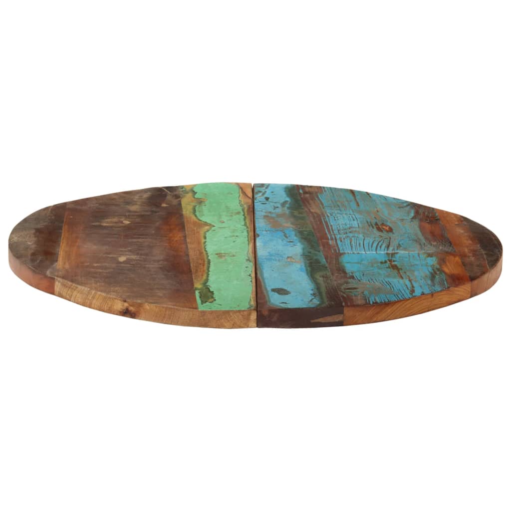 Tafelblad Rond 25-27 Mm 60 Cm Massief Gerecycled Hout 1 60 cm 25-27 mm