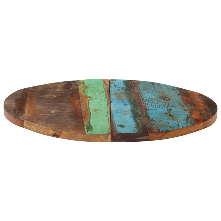 Tafelblad Rond 25-27 Mm 60 Cm Massief Gerecycled Hout 1 60 cm 25-27 mm