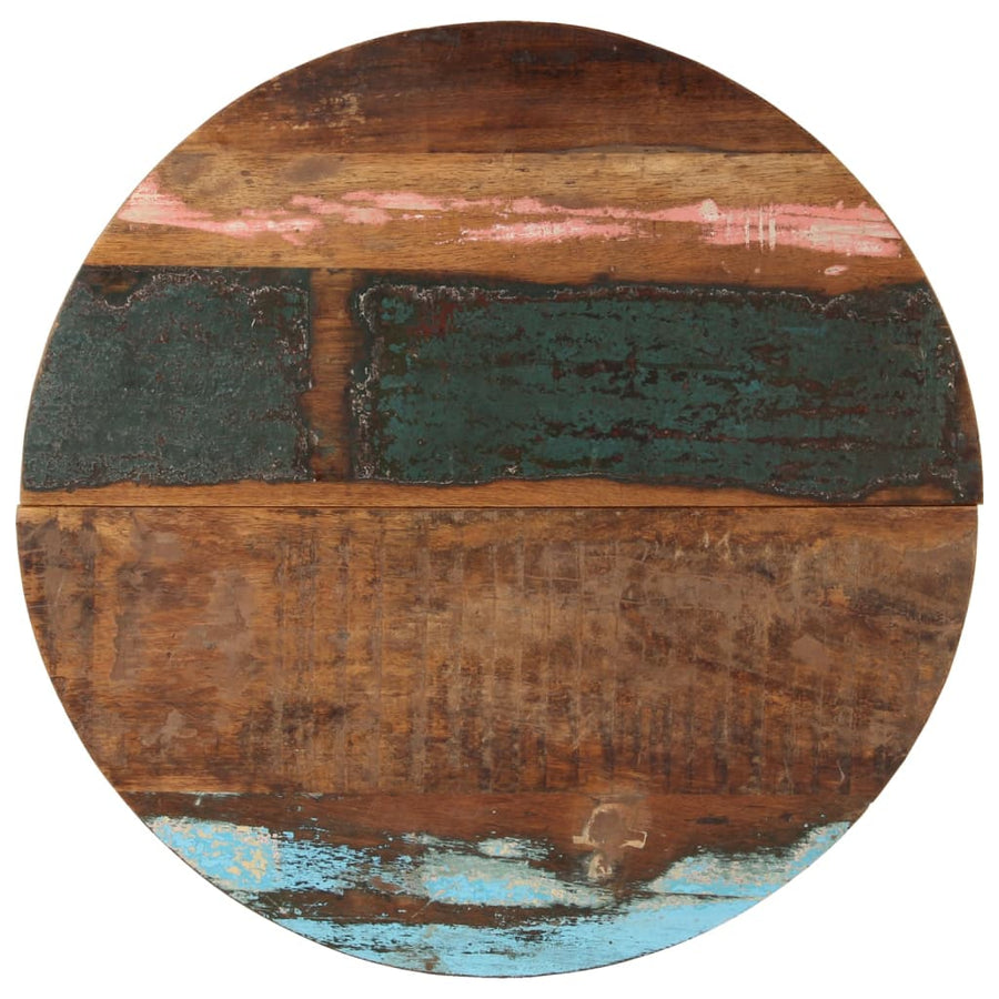 Tafelblad Rond 25-27 Mm 70 Cm 70 cm 25-27 mm massief gerecycled hout