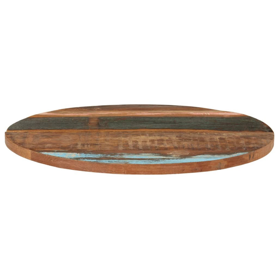 Tafelblad Rond 25-27 Mm 70 Cm 70 cm 25-27 mm massief gerecycled hout