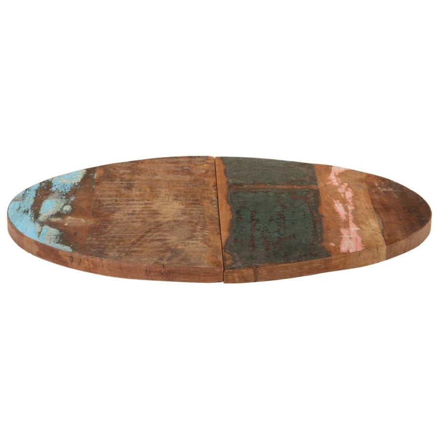Tafelblad Rond 25-27 Mm 70 Cm 70 cm 25-27 mm massief gerecycled hout