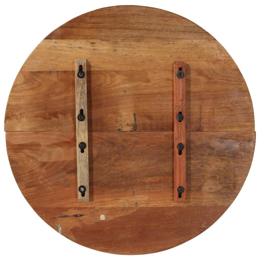 Tafelblad Rond 25-27 Mm 70 Cm 70 cm 25-27 mm massief gerecycled hout
