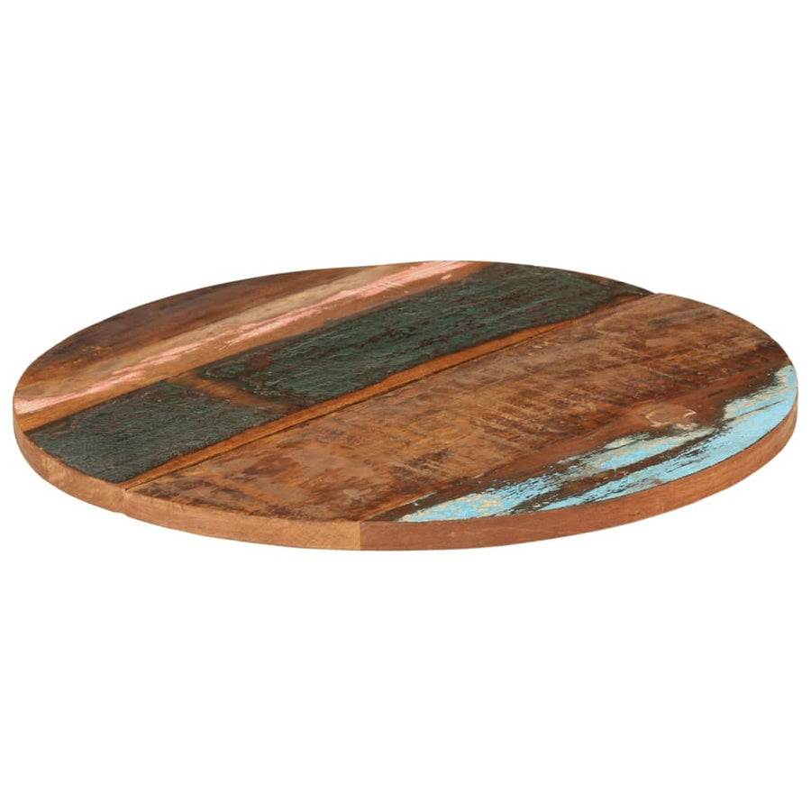 Tafelblad Rond 25-27 Mm 70 Cm 70 cm 25-27 mm massief gerecycled hout