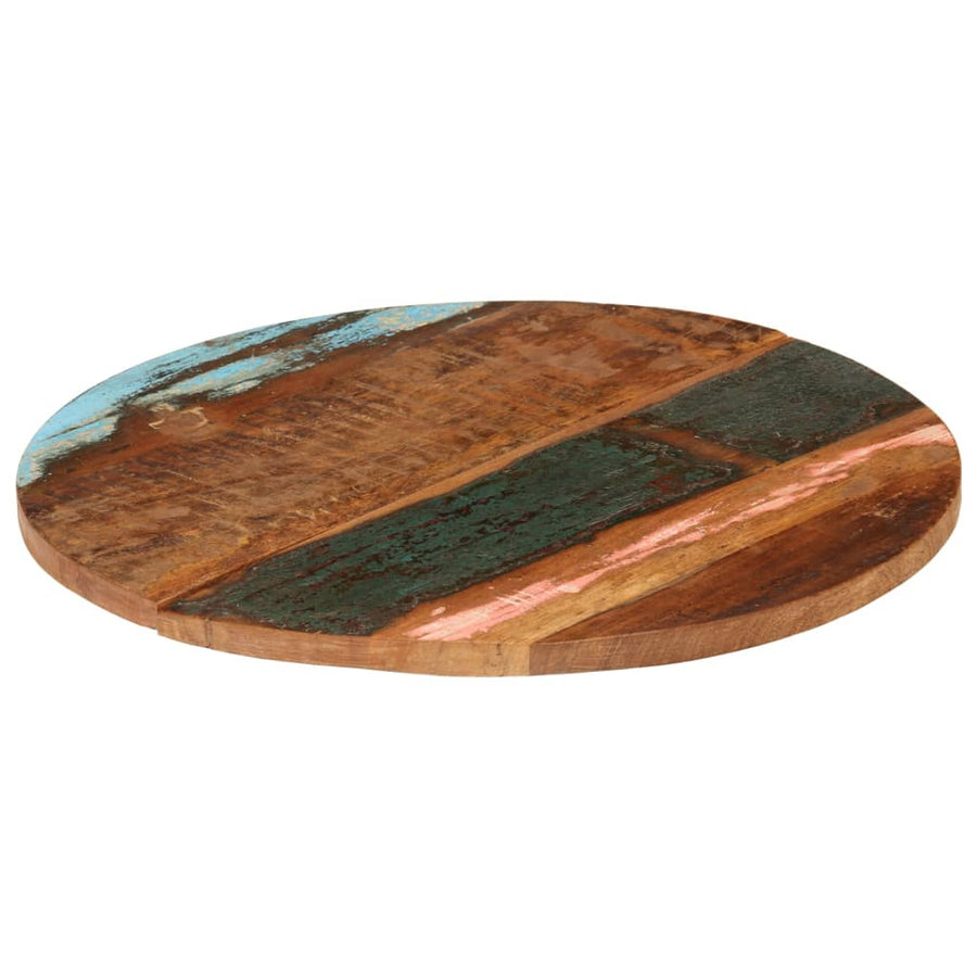 Tafelblad Rond 25-27 Mm 70 Cm 70 cm 25-27 mm massief gerecycled hout