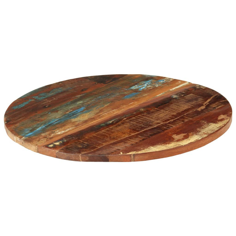 Tafelblad Rond 25-27 Mm 70 Cm 70 cm 25-27 mm massief gerecycled hout