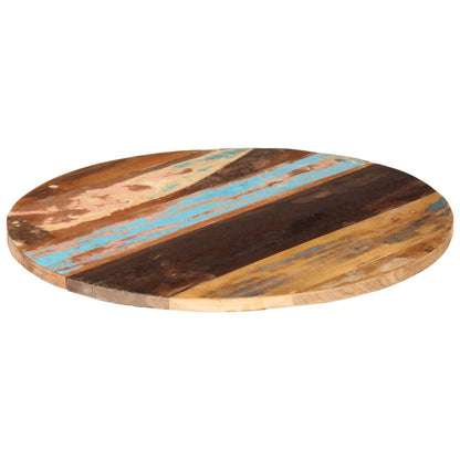 Tafelblad Rond 25-27 Mm 80 Cm 80 cm 25-27 mm massief gerecycled hout