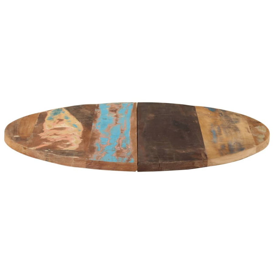 Tafelblad Rond 25-27 Mm 80 Cm 80 cm 25-27 mm massief gerecycled hout