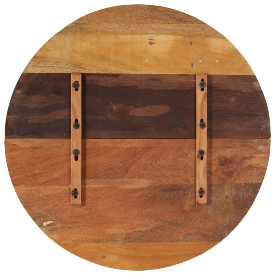 Tafelblad Rond 25-27 Mm 80 Cm 80 cm 25-27 mm massief gerecycled hout