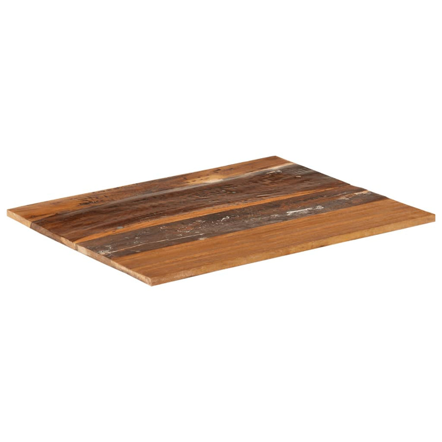 Tafelblad Rechthoekig 15-16 Mm 60X70 Cm Massief Gerecycled Hout 60 x 70 cm 15-16 mm