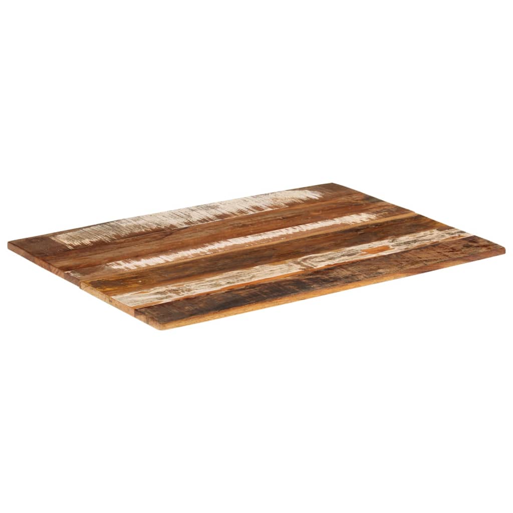 Tafelblad Rechthoekig 5-6 Mm 60X80 Cm 60 x 80 cm 15-16 mm massief gerecycled hout