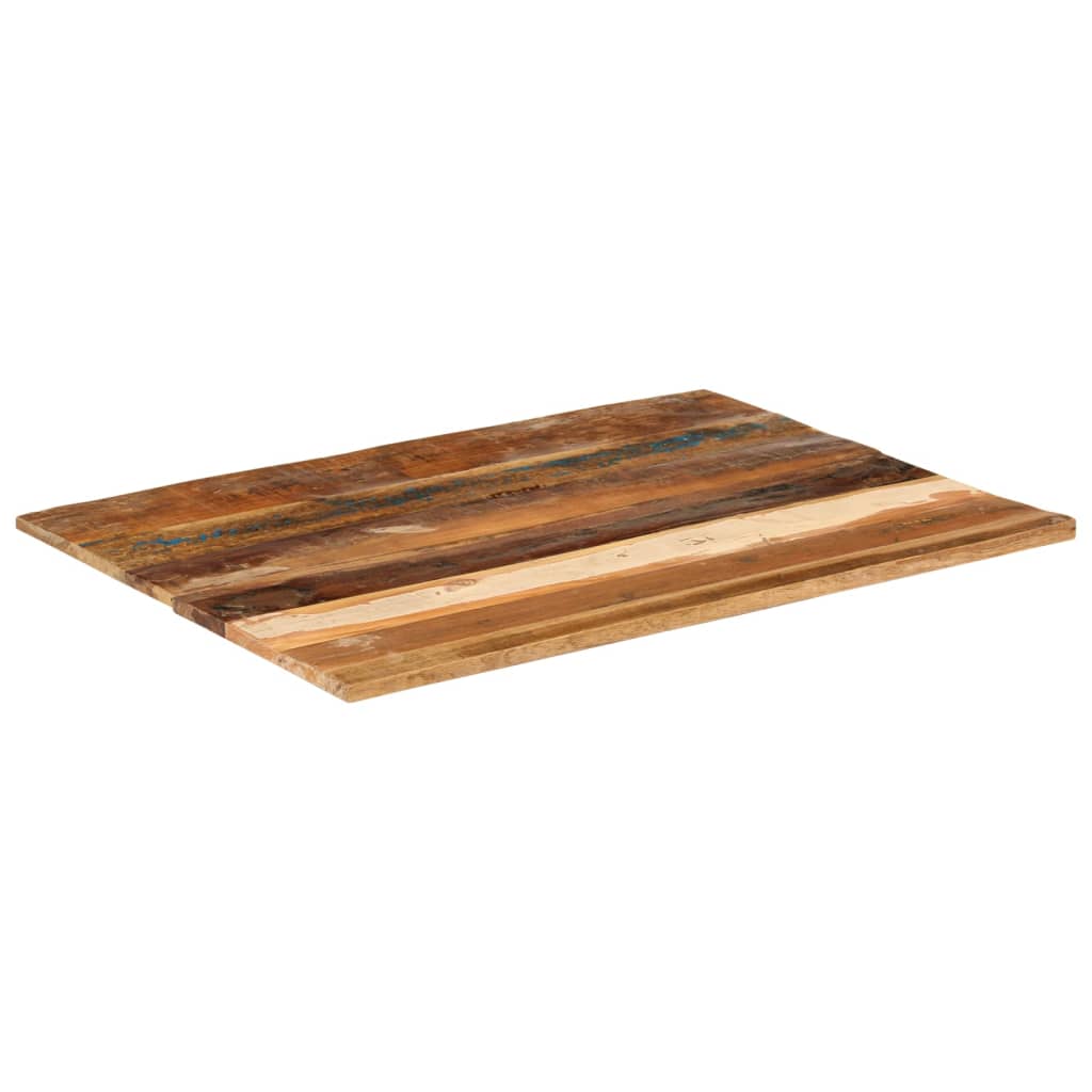 Tafelblad Rechthoekig 5-6 Mm 60X80 Cm 60 x 80 cm 15-16 mm massief gerecycled hout